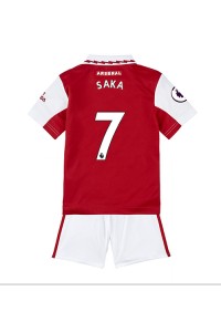 Fotbalové Dres Arsenal Bukayo Saka #7 Dětské Domácí Oblečení 2022-23 Krátký Rukáv (+ trenýrky)
